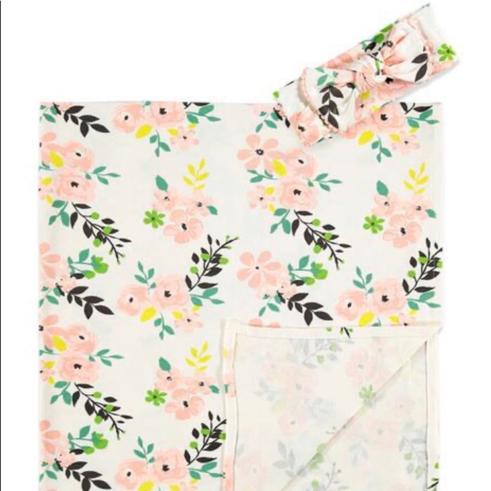 Baby Essentials Swaddle & matching Headband Sets